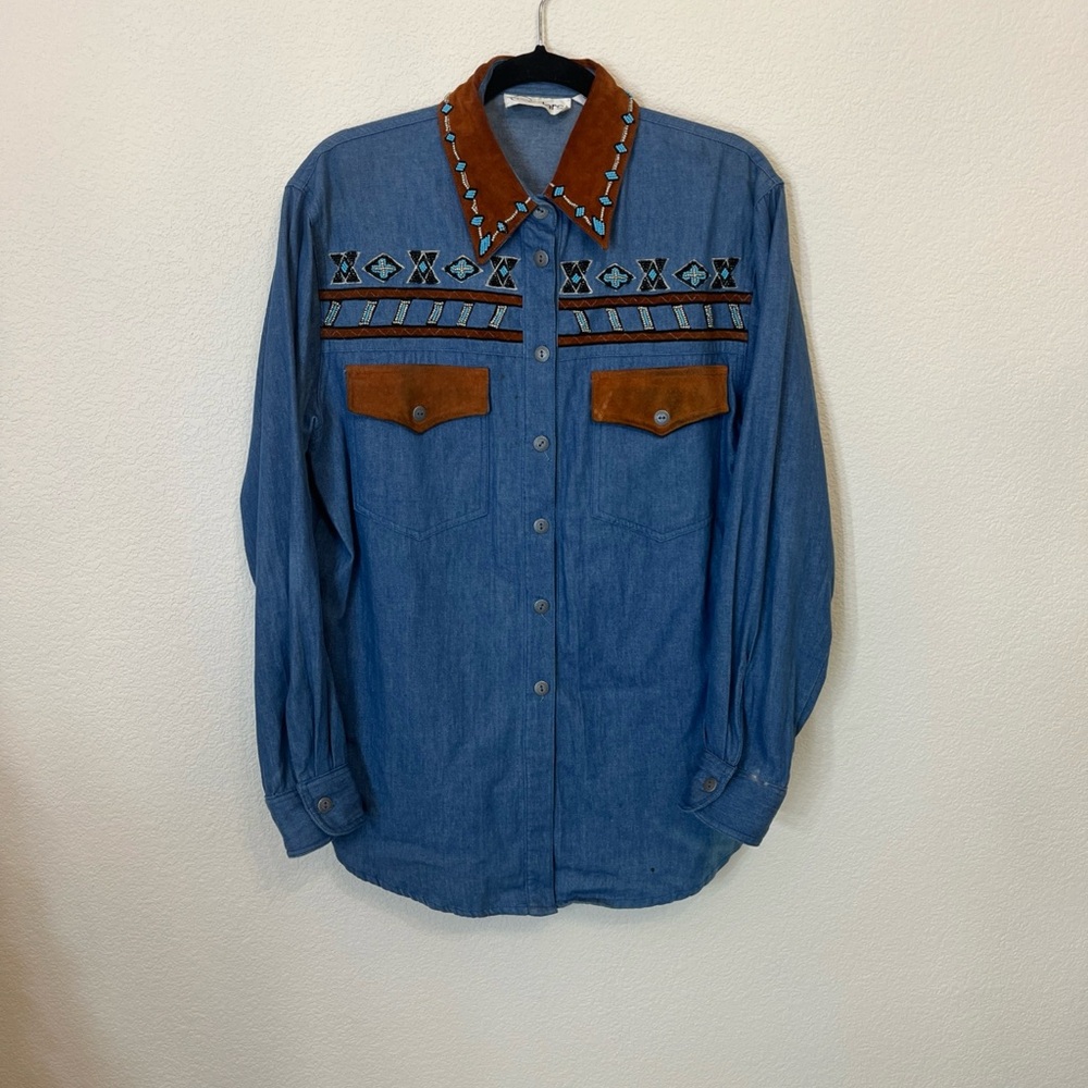 Cedars Vintage Western Button Down - image 1
